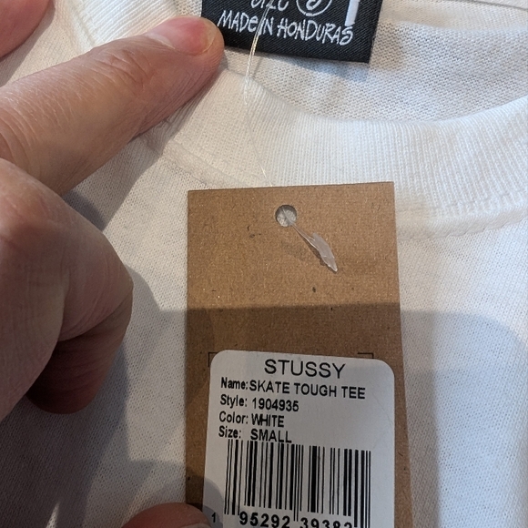 Stussy White Graphic Tee - Short Sleeve - Picture 4 of 4